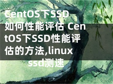 CentOS下SSD如何性能評估 CentOS下SSD性能評估的方法,linux ssd測速