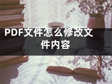 PDF文件怎么修改文件內(nèi)容