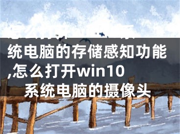 怎么打開(kāi)win10系統(tǒng)電腦的存儲(chǔ)感知功能,怎么打開(kāi)win10系統(tǒng)電腦的攝像頭