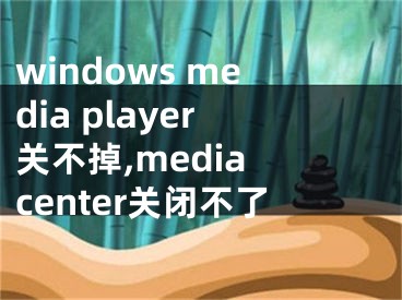 windows media player關(guān)不掉,media center關(guān)閉不了