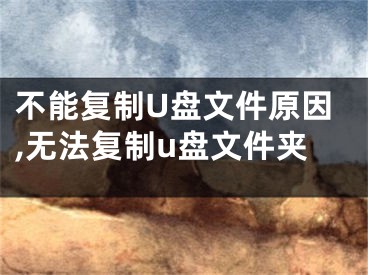 不能復(fù)制U盤文件原因,無法復(fù)制u盤文件夾