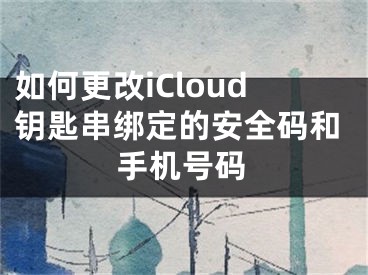 如何更改iCloud鑰匙串綁定的安全碼和手機(jī)號(hào)碼