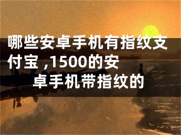 哪些安卓手機有指紋支付寶 ,1500的安卓手機帶指紋的