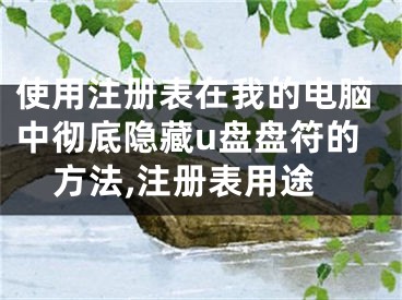 使用注冊表在我的電腦中徹底隱藏u盤盤符的方法,注冊表用途