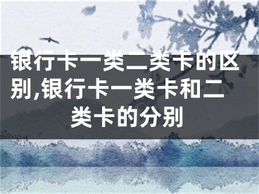 銀行卡一類二類卡的區(qū)別,銀行卡一類卡和二類卡的分別