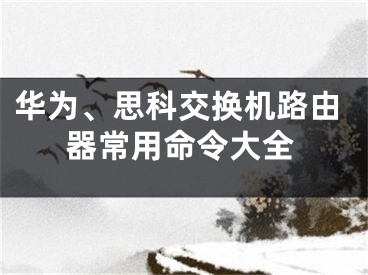 華為、思科交換機路由器常用命令大全