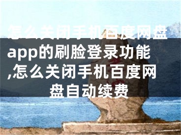 怎么關閉手機百度網盤app的刷臉登錄功能,怎么關閉手機百度網盤自動續(xù)費