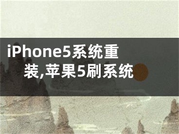 iPhone5系統(tǒng)重裝,蘋(píng)果5刷系統(tǒng)