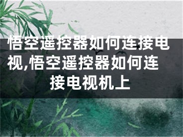 悟空遙控器如何連接電視,悟空遙控器如何連接電視機上