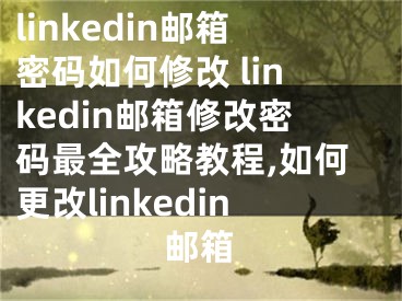 linkedin郵箱密碼如何修改 linkedin郵箱修改密碼最全攻略教程,如何更改linkedin郵箱