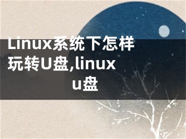 Linux系統(tǒng)下怎樣玩轉(zhuǎn)U盤,linux u盤