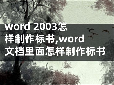 word 2003怎樣制作標書,word文檔里面怎樣制作標書