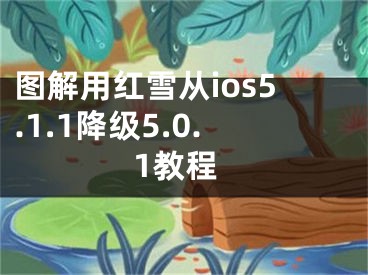 圖解用紅雪從ios5.1.1降級5.0.1教程