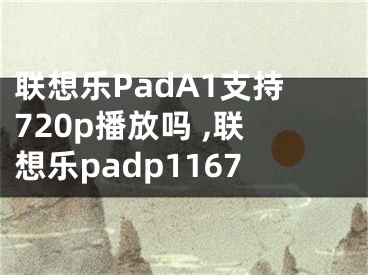 聯(lián)想樂PadA1支持720p播放嗎 ,聯(lián)想樂padp1167