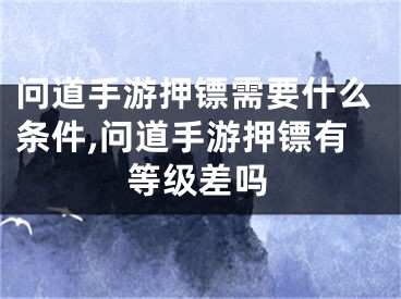 問(wèn)道手游押鏢需要什么條件,問(wèn)道手游押鏢有等級(jí)差嗎