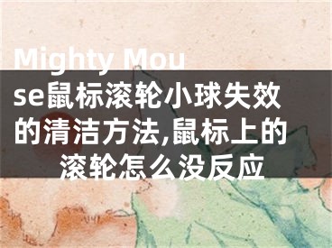 Mighty Mouse鼠標(biāo)滾輪小球失效的清潔方法,鼠標(biāo)上的滾輪怎么沒(méi)反應(yīng)