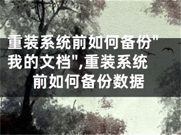 重裝系統(tǒng)前如何備份"我的文檔",重裝系統(tǒng)前如何備份數(shù)據(jù)