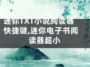 迷你TXT小說(shuō)閱讀器快捷鍵,迷你電子書(shū)閱讀器超小