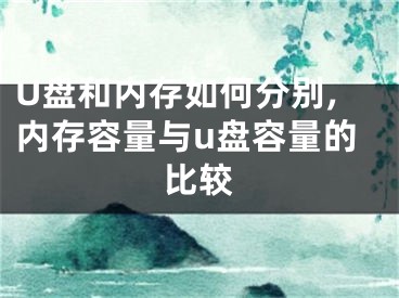 U盤(pán)和內(nèi)存如何分別,內(nèi)存容量與u盤(pán)容量的比較