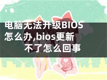 電腦無法升級BIOS怎么辦,bios更新不了怎么回事