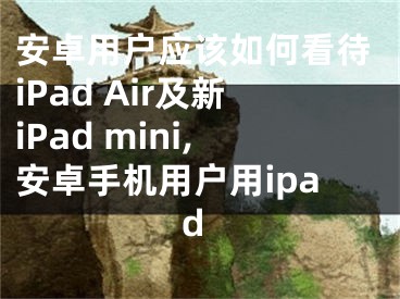 安卓用戶應(yīng)該如何看待iPad Air及新iPad mini,安卓手機(jī)用戶用ipad