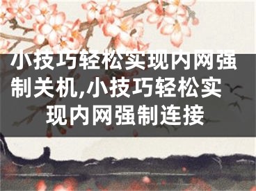 小技巧輕松實(shí)現(xiàn)內(nèi)網(wǎng)強(qiáng)制關(guān)機(jī),小技巧輕松實(shí)現(xiàn)內(nèi)網(wǎng)強(qiáng)制連接