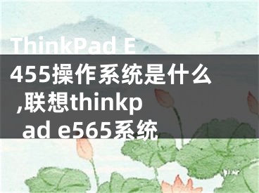 ThinkPad E455操作系統(tǒng)是什么 ,聯(lián)想thinkpad e565系統(tǒng)