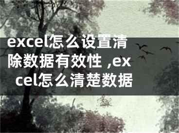 excel怎么設(shè)置清除數(shù)據(jù)有效性 ,excel怎么清楚數(shù)據(jù)