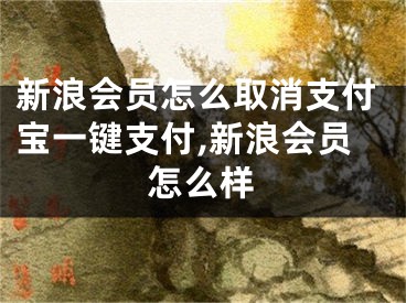 新浪會員怎么取消支付寶一鍵支付,新浪會員怎么樣