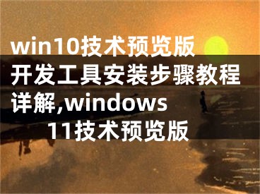 win10技術(shù)預(yù)覽版開發(fā)工具安裝步驟教程詳解,windows11技術(shù)預(yù)覽版