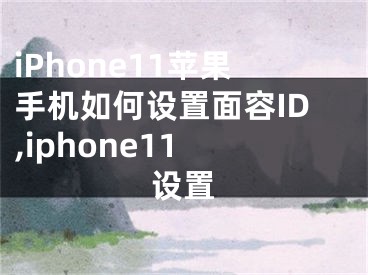 iPhone11蘋果手機如何設(shè)置面容ID,iphone11 設(shè)置