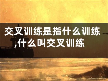 交叉訓(xùn)練是指什么訓(xùn)練,什么叫交叉訓(xùn)練