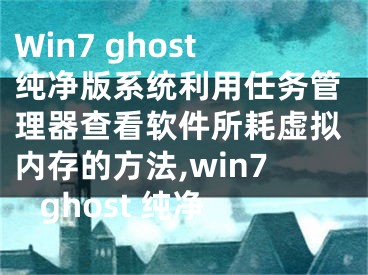 Win7 ghost純凈版系統(tǒng)利用任務(wù)管理器查看軟件所耗虛擬內(nèi)存的方法,win7 ghost 純凈