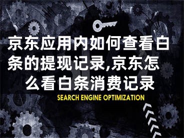 京東應用內(nèi)如何查看白條的提現(xiàn)記錄,京東怎么看白條消費記錄