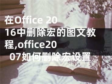 在Office 2016中刪除宏的圖文教程,office2007如何刪除宏設(shè)置