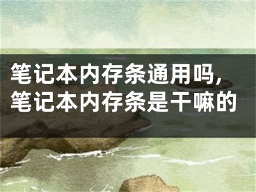 筆記本內(nèi)存條通用嗎,筆記本內(nèi)存條是干嘛的