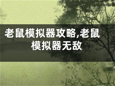 老鼠模擬器攻略,老鼠模擬器無(wú)敵