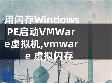 用閃存Windows PE啟動(dòng)VMWare虛擬機(jī),vmware 虛擬閃存