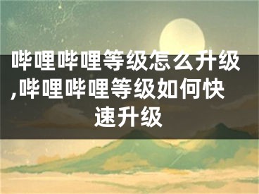 嗶哩嗶哩等級怎么升級,嗶哩嗶哩等級如何快速升級