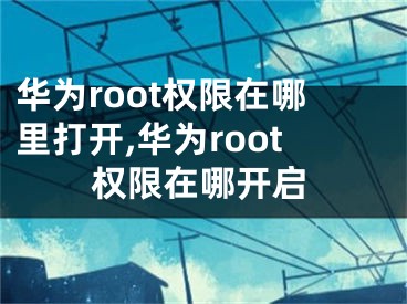 華為root權(quán)限在哪里打開,華為root權(quán)限在哪開啟