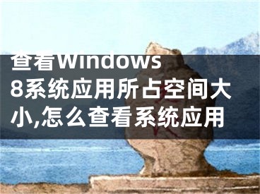 查看Windows 8系統(tǒng)應(yīng)用所占空間大小,怎么查看系統(tǒng)應(yīng)用