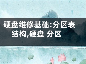 硬盤維修基礎(chǔ):分區(qū)表結(jié)構(gòu),硬盤 分區(qū)