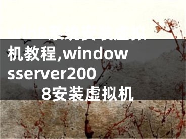 win8系統(tǒng)安裝虛擬機(jī)教程,windowsserver2008安裝虛擬機(jī)