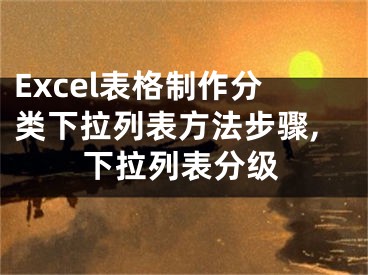 Excel表格制作分類下拉列表方法步驟,下拉列表分級