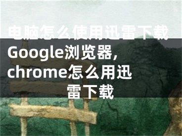 電腦怎么使用迅雷下載Google瀏覽器,chrome怎么用迅雷下載