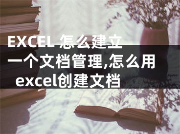 EXCEL 怎么建立一個文檔管理,怎么用excel創(chuàng)建文檔