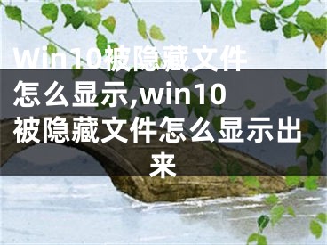 Win10被隱藏文件怎么顯示,win10被隱藏文件怎么顯示出來