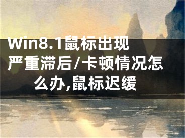 Win8.1鼠標(biāo)出現(xiàn)嚴(yán)重滯后/卡頓情況怎么辦,鼠標(biāo)遲緩