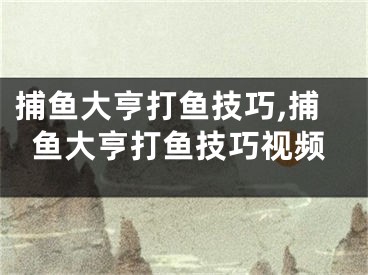 捕魚大亨打魚技巧,捕魚大亨打魚技巧視頻