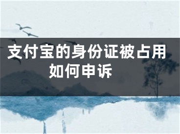 支付寶的身份證被占用如何申訴 